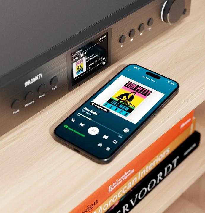 Actual product image Majority Fitzwilliam 2024 Black DAB+ Radio (DAB+, FM, Web radio, Bluetooth, Wi-Fi)