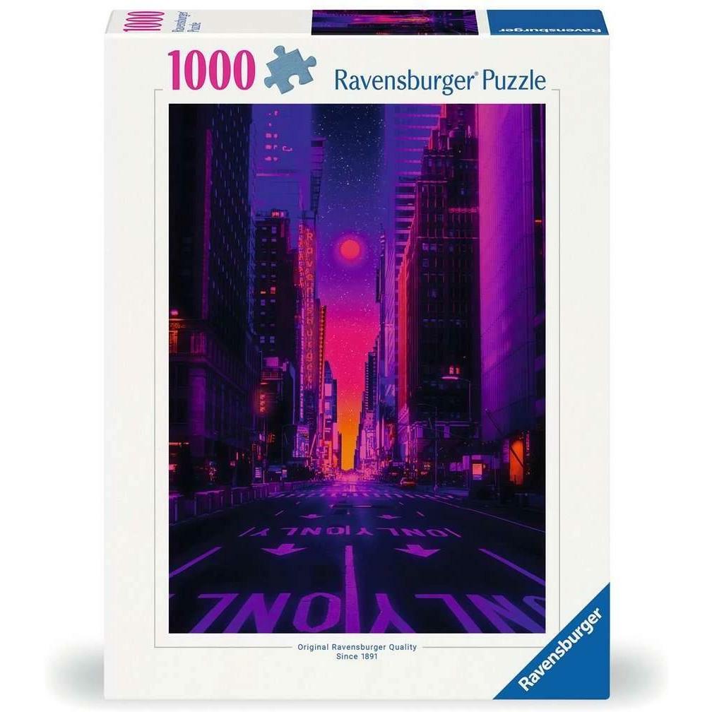 Ravensburger Puzzle 12001436 - New York in Neon - 1000 Teile Puzzle für Erwachsene und Kinder ab 14 (1000 Teile)