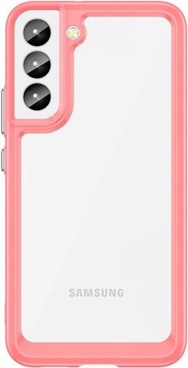 Actual product image Hurtel Outer Space Case Cover for Samsung Galaxy S22 + (S22 Plus) Hard Cover with Gel Frame Red (Samsung Galaxy S22+)