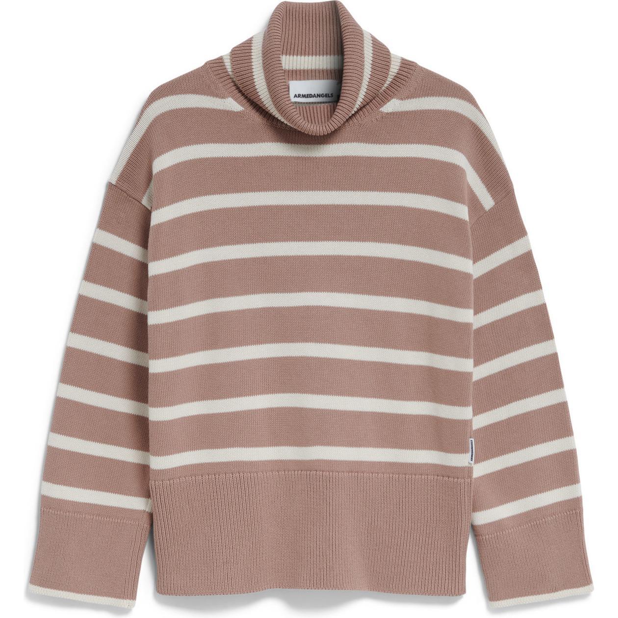Armedangels, Damen, Pullover, damenpulli chanaa stripes, Braun, (XL)