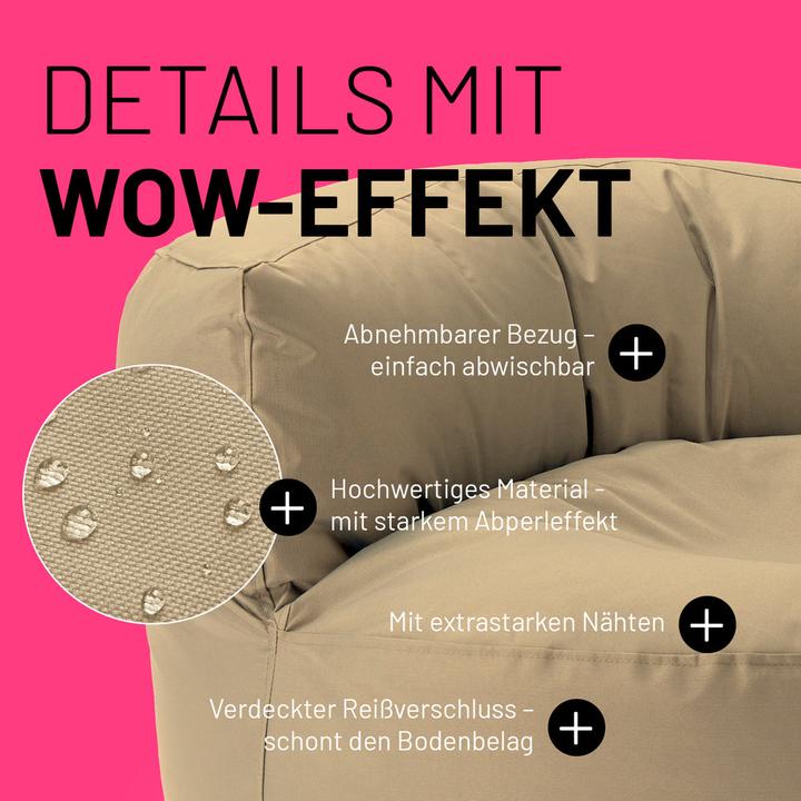 Image du produit Lumaland Sitzsack Lounge 30 L, Dunkelblau