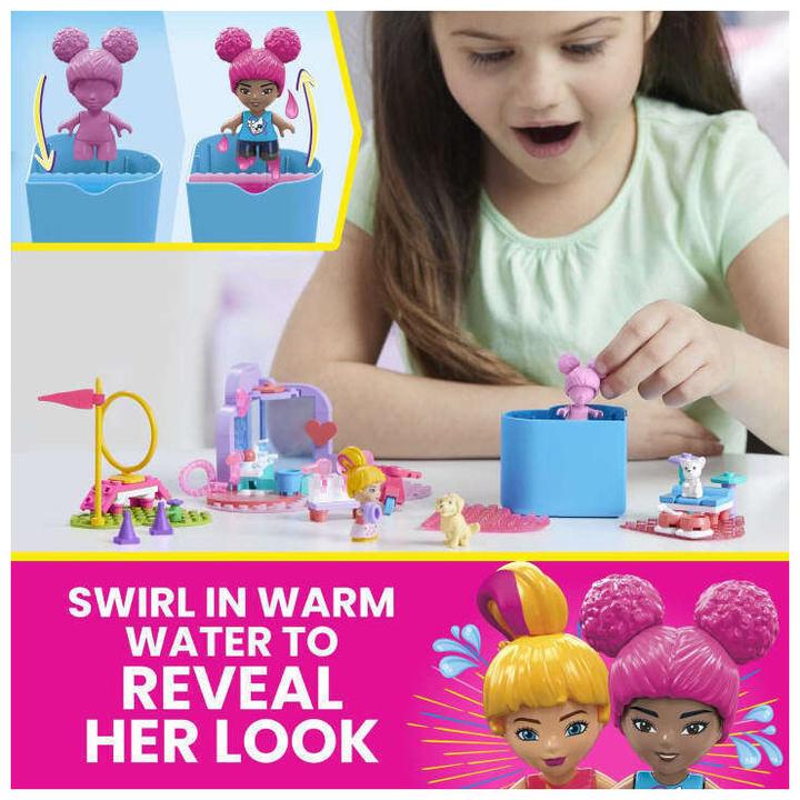 Produktbild Mega Construx Barbie Color Reveal Train "n Wash Pets