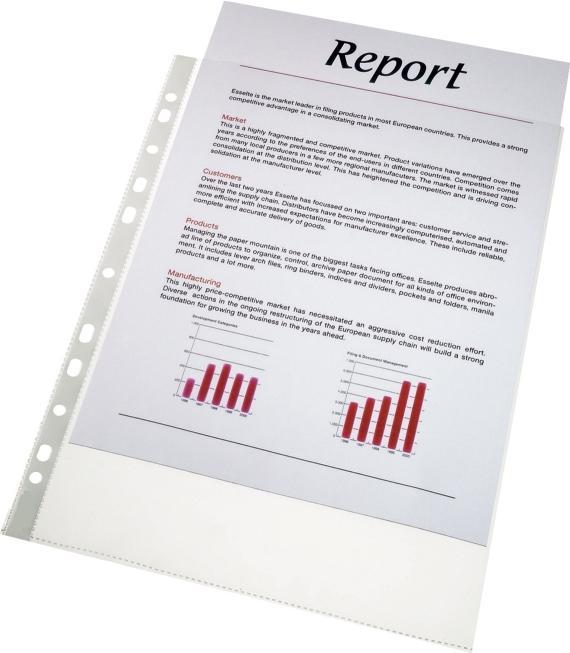 Actual product image Antalis Plastic pocket NN A4 0,085mm embossed 100pcs/pack - (100 pcs.)