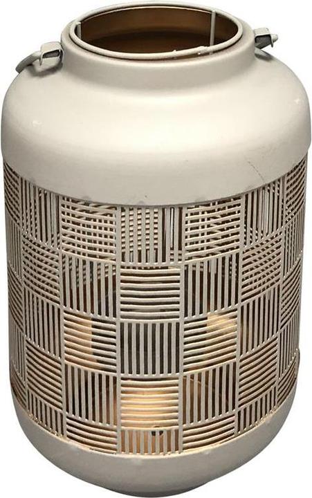 Image du produit GuGus Lanterne en métal avec porte-bougie à chauffe-plat Couleur : gris/or L:13cm L:13cm H:20cm (13 x 13 x 20 cm, 4 x)