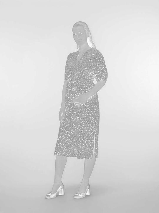 Actual product image Mamalicious MLMERCY LIA 2/4 WO MIDI DRESS A. (M)