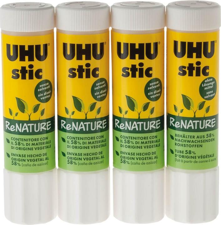 Immagine prodotto UHU Colla stick ReNATURE 21 g Trasparente 4 pezzi