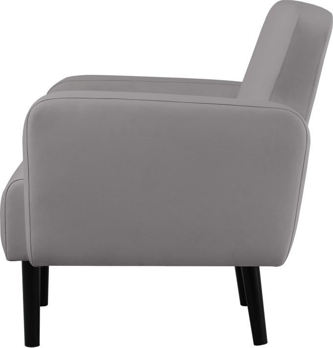 Actual product image Paperflow 2-seater sofa LISBOA grey black imitation leather (2 person sofa)