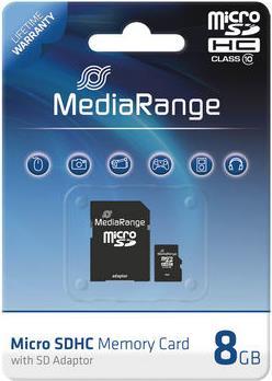 Productafbeelding MediaRange MR957 (8 GB, microSDHC, U1, UHS-I)