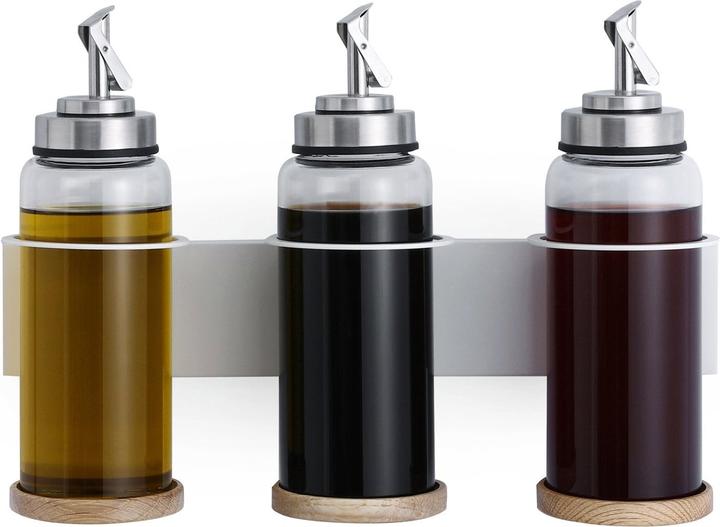 Forster Home Portabottiglie magnetico per olio e aceto