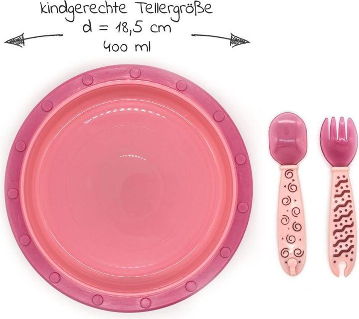 Produktbild NUK Kindergeschirr-Sets 4-tlg. Set für unterwegs inkl. Babyteller mit Besteck