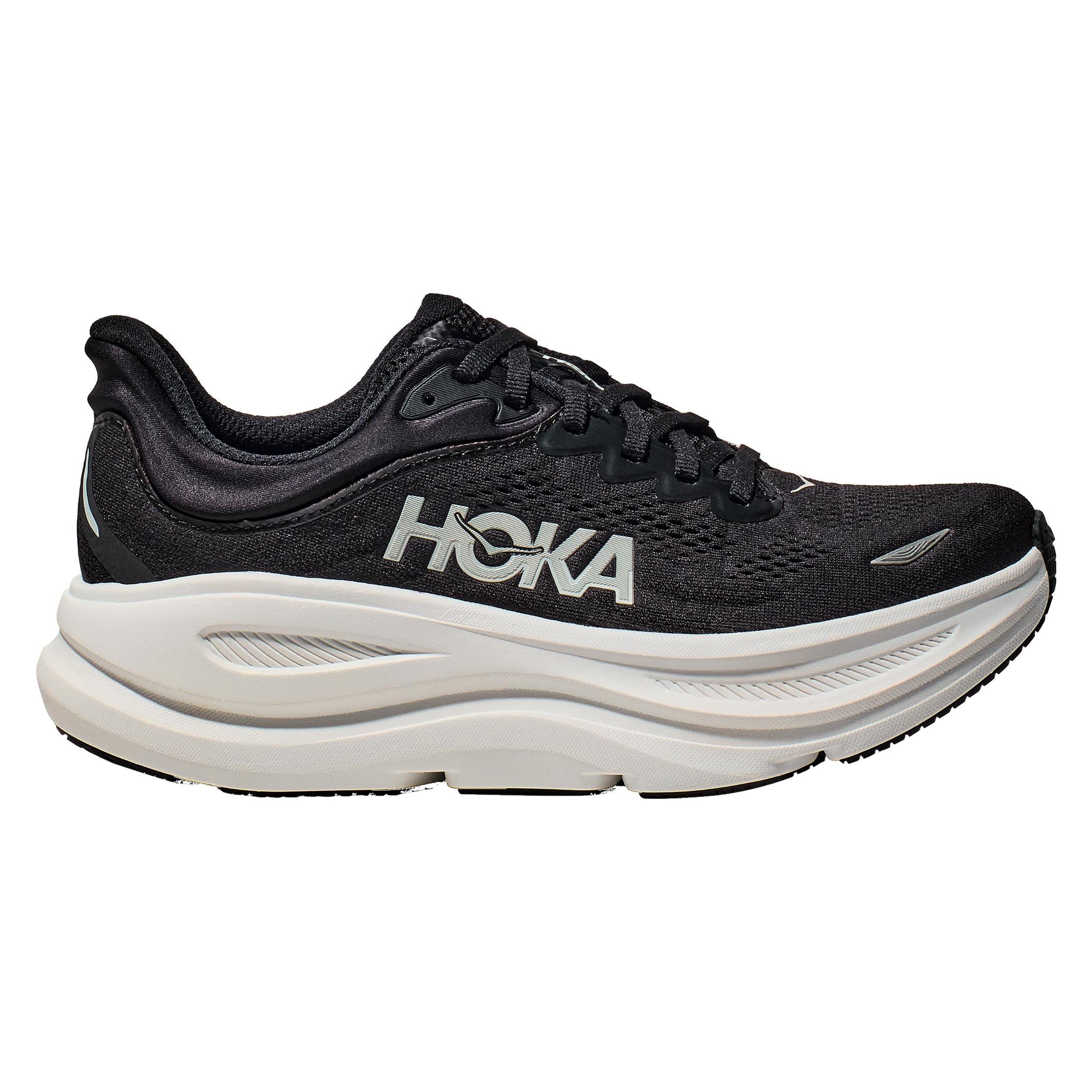 Hoka, Damen, Laufschuhe, Bondi 9 (40), Weiss, Schwarz
