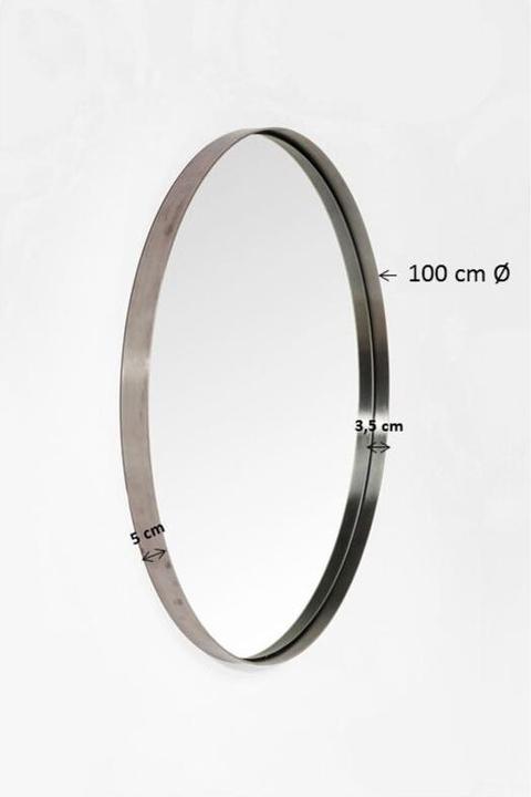 Produktbild Kare Design Spiegel Curve Round Brass Ø100cm (100 cm)