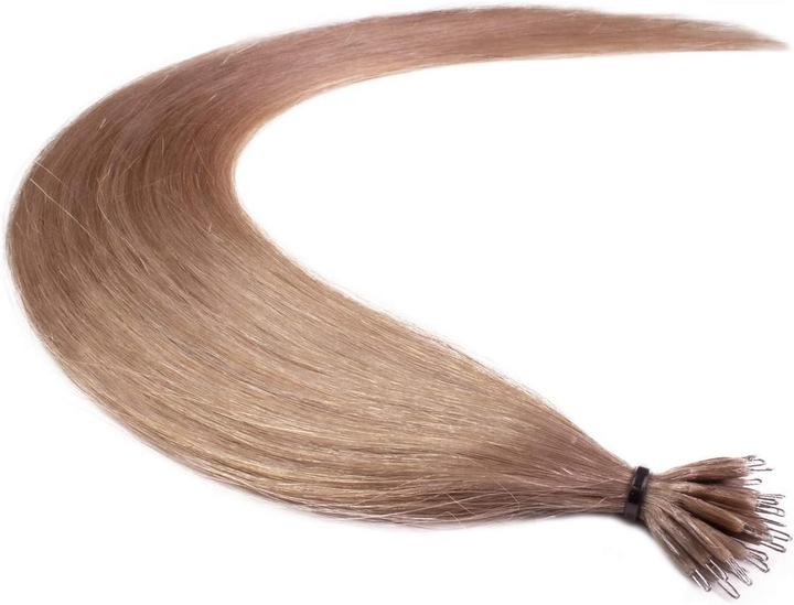 Actual product image Hair2heart Premium nanoring Real Hair Extensions Smooth 100 Strands 1g 60cm Honey Blonde (Honey blonde, 60 cm)