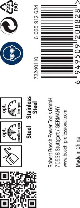 Produktbild Bosch Professional Zubehör PRO Stainless Steel HSS-Co Spiralbohrer, 7,2 x 69 x 109 mm (7.2 mm)