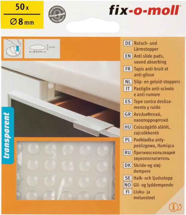 Actual product image Fix-o-moll Slip and noise stopper (Plastic sliders, 50 Piece)