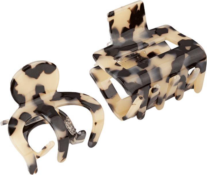 Trisa Hair clip duo, sand-black