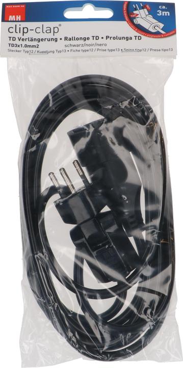 Immagine prodotto Max Hauri Estensione TD a clip H05VV-F3G1.0 (3 m, Tipo 13)
