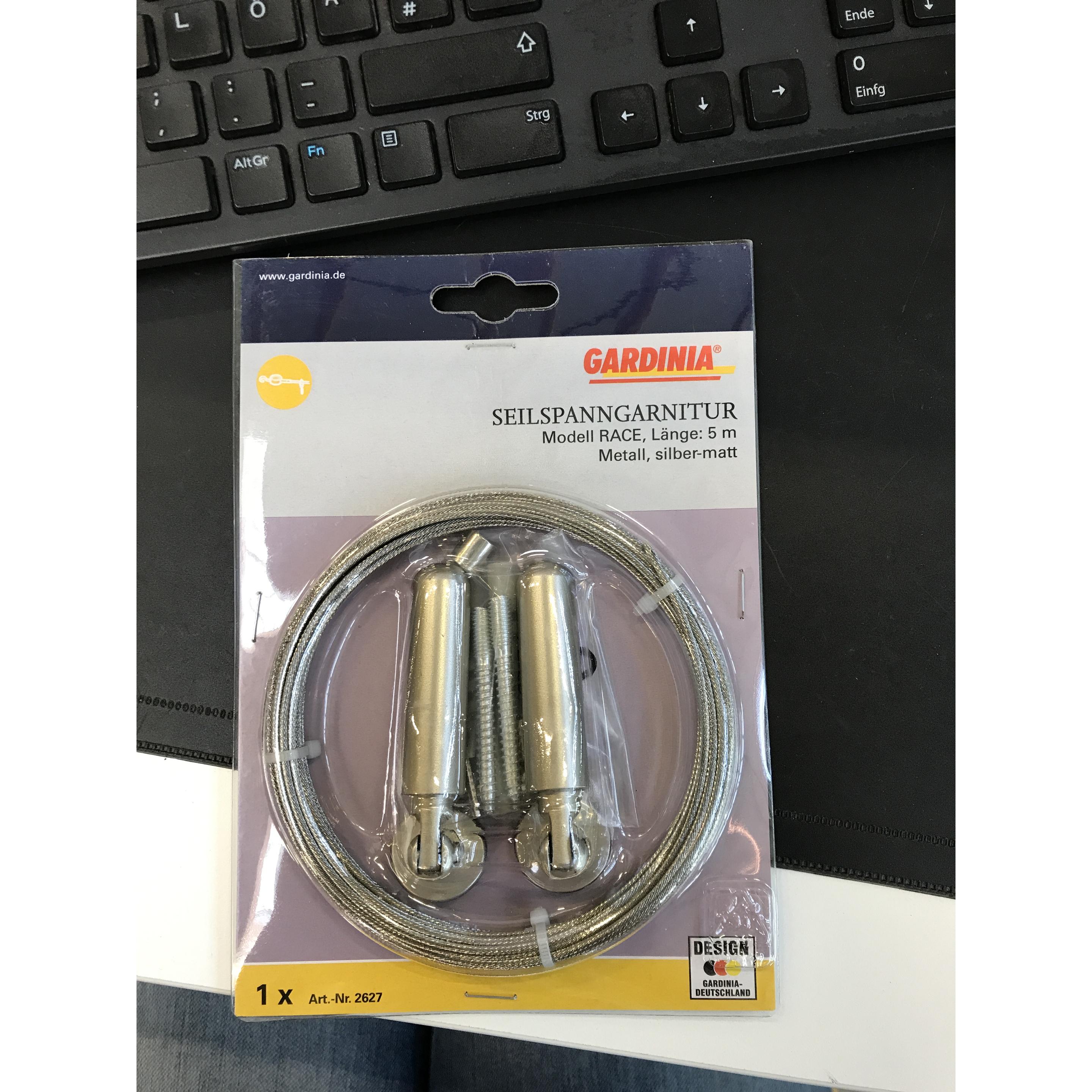 Thumbnail - Gardinia, Vorhang Zubehör, Seilspanngarnitur Race