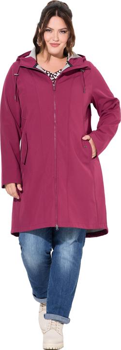 Produktbild Ulla Popken HYPRAR Softshell-Longjacke, wasserabweisend, Kapuze (46, 48)