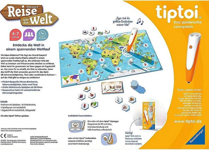 Actual product image tiptoi Our journey around the world (German, 4 - 7 years)