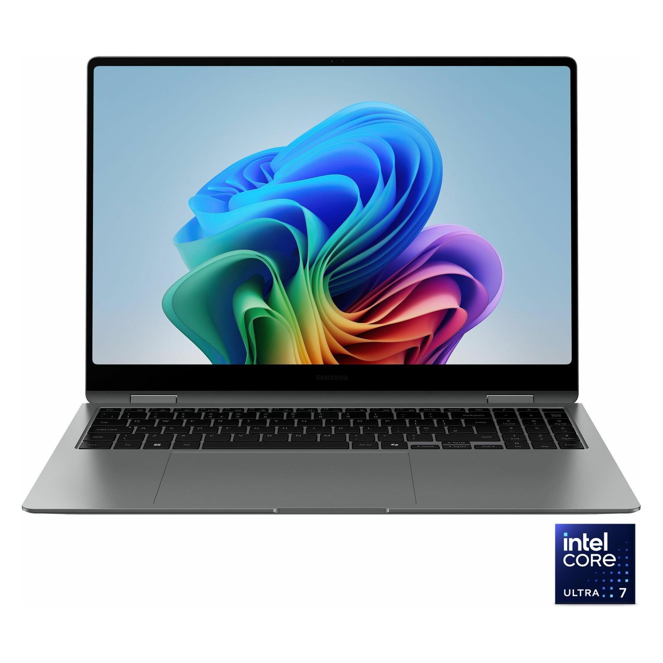 Samsung Galaxy Book5 Pro 360 (16", 1000 GB, 32 GB, DE, Intel Core Ultra 7 258V), Notebook, Grau