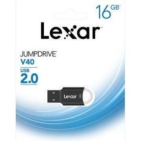 Thumbnail - Lexar JumpDrive V40 (16 GB, USB-A, USB 2.0), USB Stick, Schwarz
