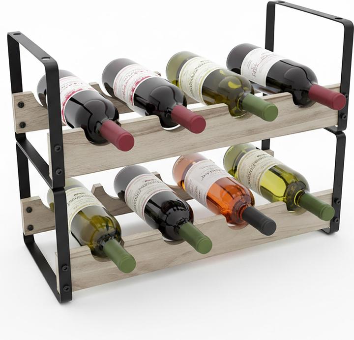 Actual product image Relaxdays winerack (8 bottles, 39.50 x 17.50 x 29 cm)