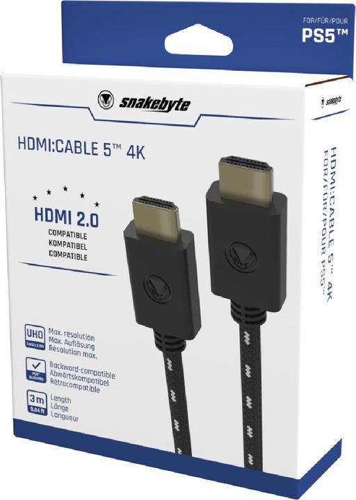 Productafbeelding EPE Snakebyte SB916120 HDMI Kabel 3 m HDMI Type A (Standaard) Zwart (3 m)