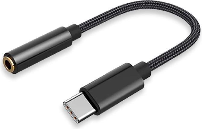 Hermex Adaptateur USB Type-C vers 3.5mm audio AUX pour casque Câble USB-C vers AUX (USB)