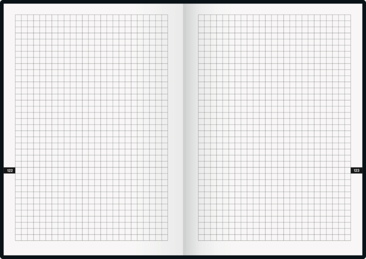 Actual product image Book calendar TimeCentre model 725 (2025) (14.8 x 21 cm, German, French, Italian, English)