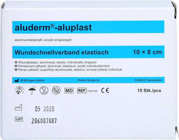 Actual product image Aluderm aluplast elastic 1 m x 8 cm wound dressing, 1 pc. plaster (1 x)