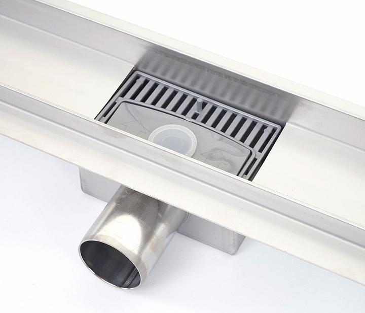 Image du produit Swisshandel24 Caniveau de douche 110cm écoulement de sol caniveau de douche, inox siphon 50-120cm - 51212 (1140 mm)