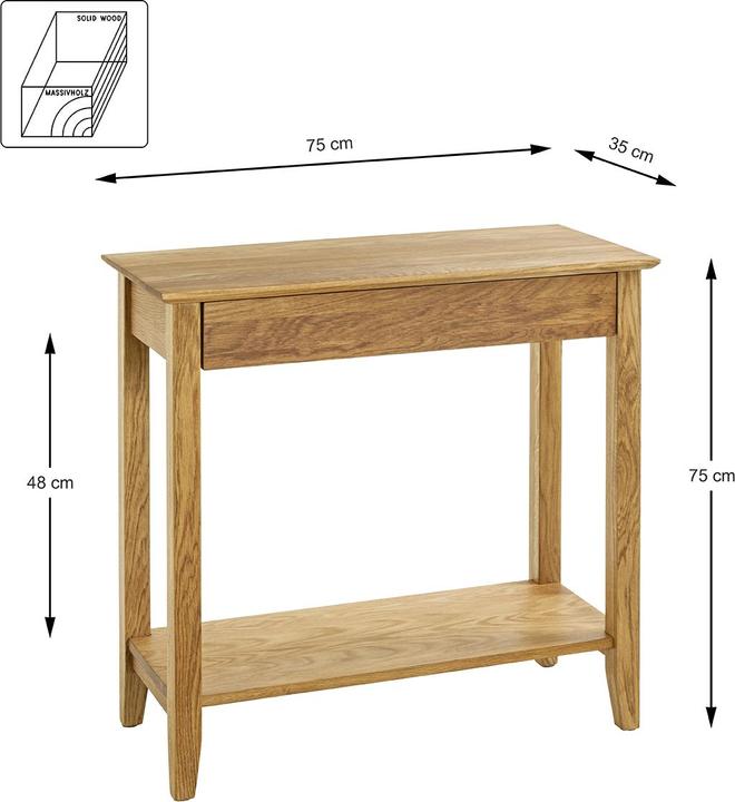 Produktbild HAKU Möbel Konsole (75 x 35 x 75 cm)