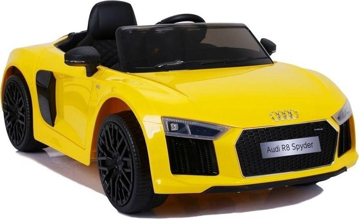 Immagine prodotto Lean Toys Auto elettrica singola per bambini Big Audi R8 JJ2198, giallo (2 V)