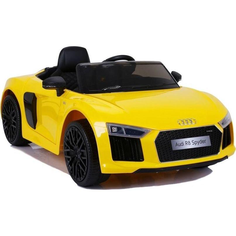 Lean Toys Auto elettrica singola per bambini Big Audi R8 JJ2198, giallo (6 V)