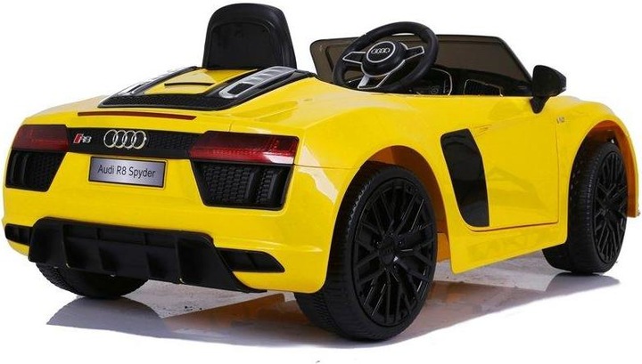 Immagine prodotto Lean Toys Auto elettrica singola per bambini Big Audi R8 JJ2198, giallo (2 V)