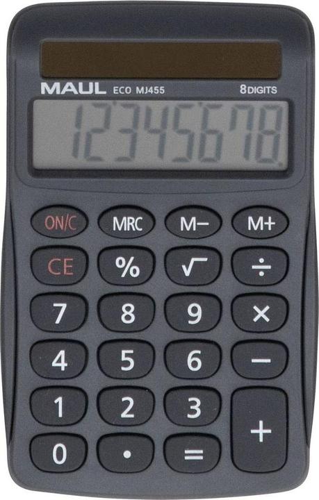 Maul Calculatrice de bureau Solar ECO MJ 455 grise (Cellules solaires)