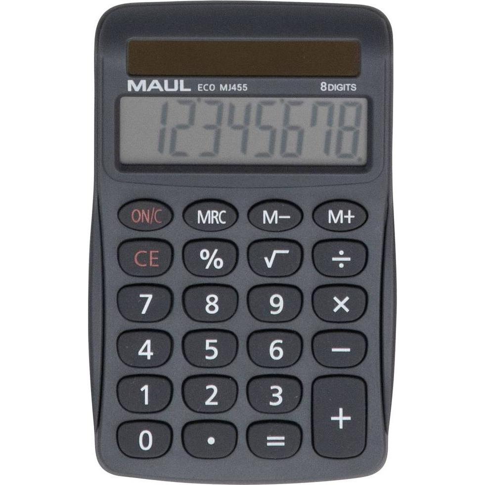 Maul, Taschenrechner, Tischrechner Solar ECO MJ 455 grau (Solarzellen)