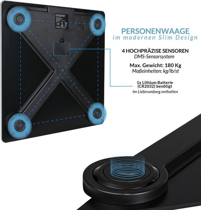 Immagine prodotto Deuba Bilancia pesapersone (180 kg)