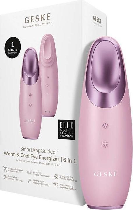 Image du produit Konjac Sponge Masażer do oczu Cool & Warm 6w1 Geske z Aplikacją (różowy)