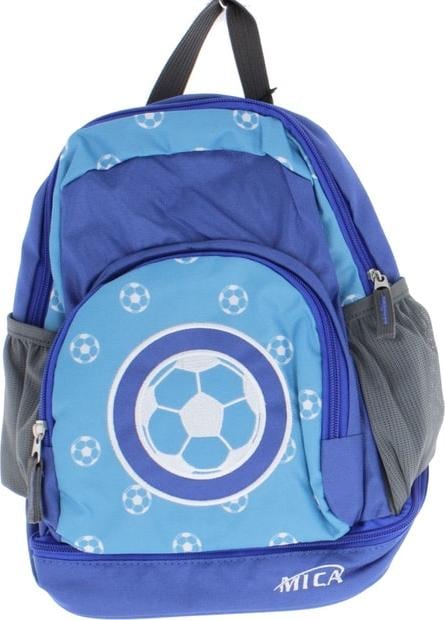 Mica Kinderrucksack Fussball - aus Textil - ca. 25 x 31 x 12/18 cm
