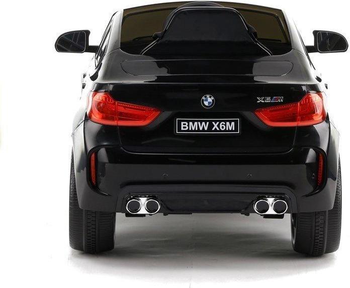 Image du produit Lean Toys Voiture électrique pour enfants BMW X6, noir laqué