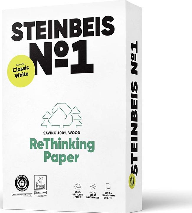 Produktbild Steinbeis Classic White Papier (A4, 500 Blätter, 80 g/m²)