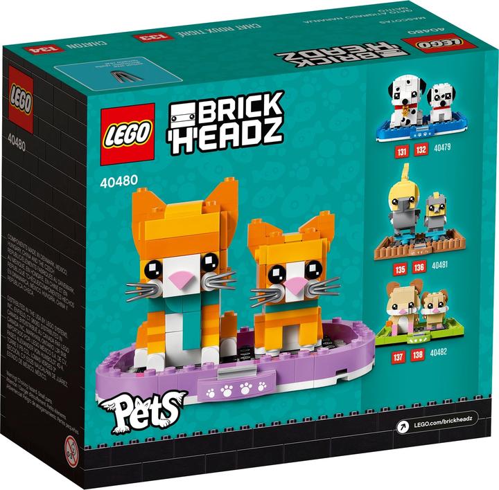 Produktbild LEGO Rot getigerte Katze (40480, LEGO Brickheadz)
