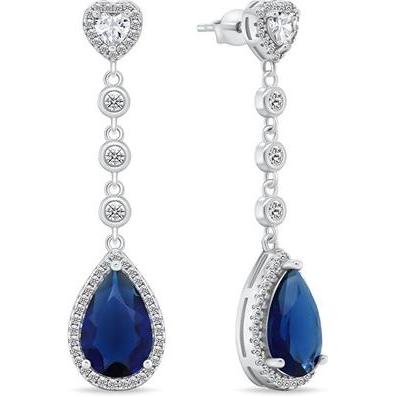 Brilio, Ohrringe, Silver - Lovely silver heart earrings EA884WB