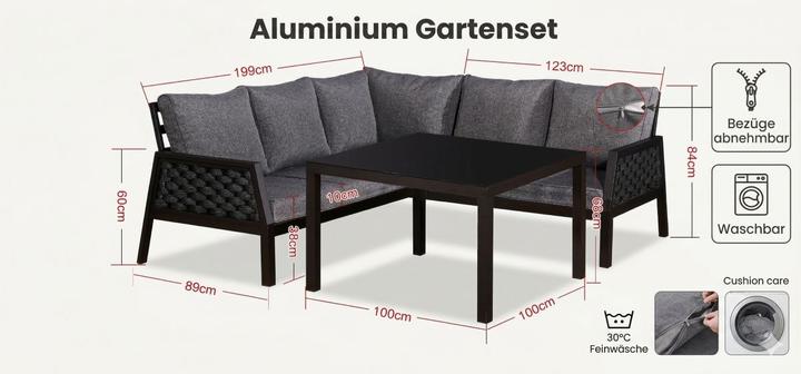 Produktbild Jet-Line Lounge ARIANA schwarz