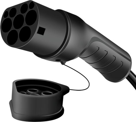 Actual product image LogiLink E-car charging cable (Type 2, 11 kW, 22 A, 5 m)