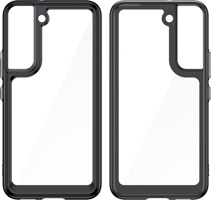 Actual product image Hurtel Outer Space Case Cover for Samsung Galaxy S22 + (S22 Plus) Hard Cover with Gel Frame Red (Samsung Galaxy S22+)