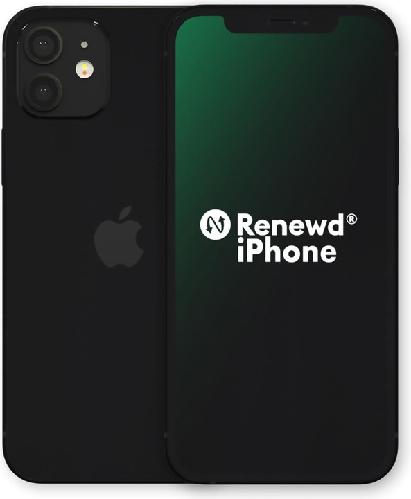 Actual product image Renewd iPhone 12 Mini (64 GB, Black, 5.40", 12 Mpx, SIM + eSIM, A / Like new)