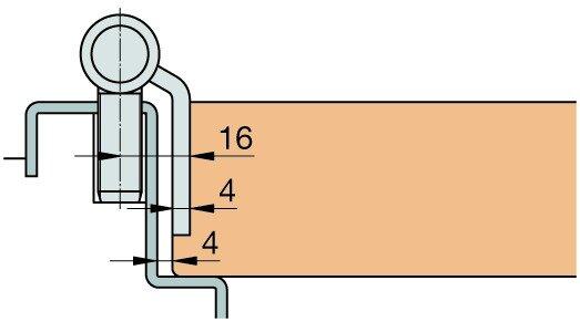 Actual product image Anuba Steel frame hinges